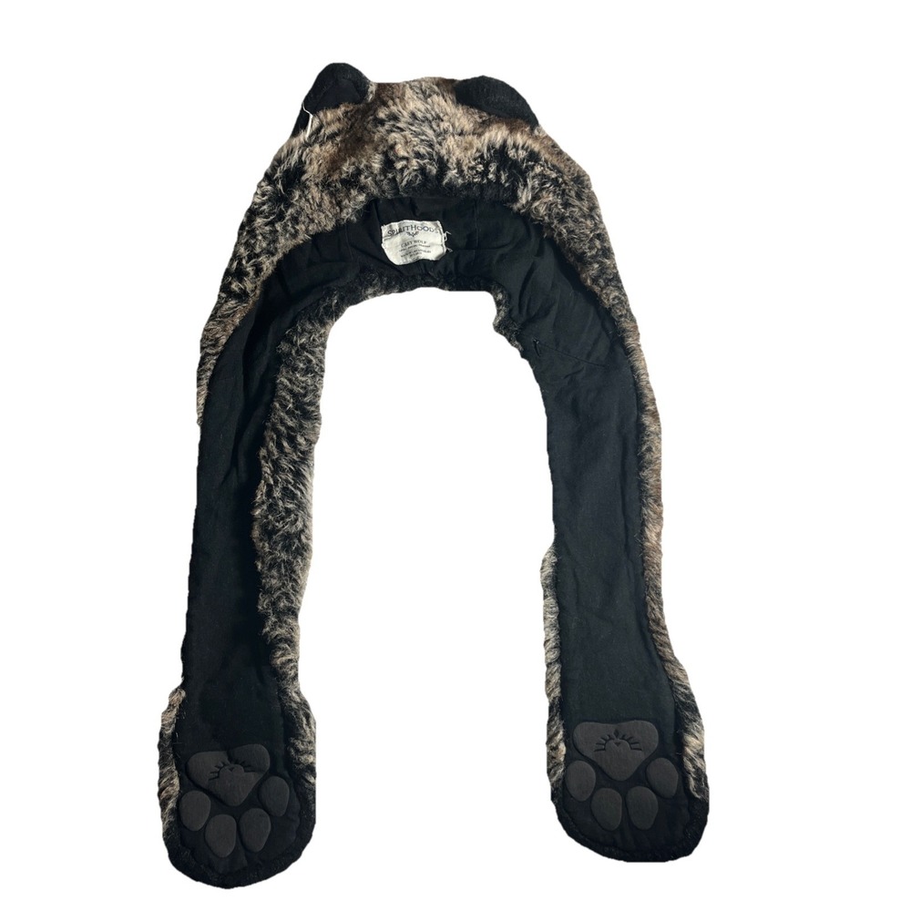 SpiritHoods Wolf Hat Wild Faux Fur Hat with Paw Accents